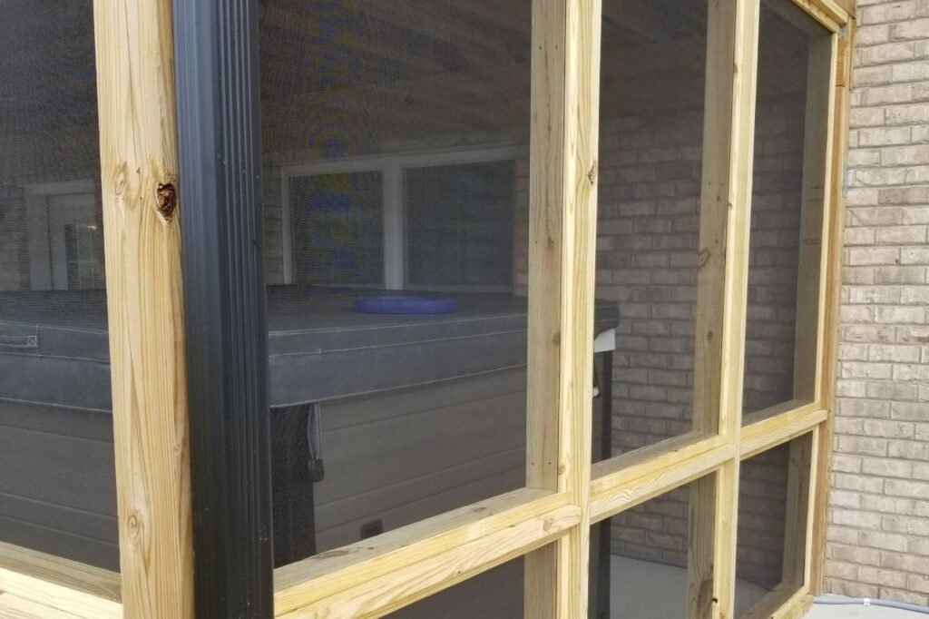 Custom screened-in porch